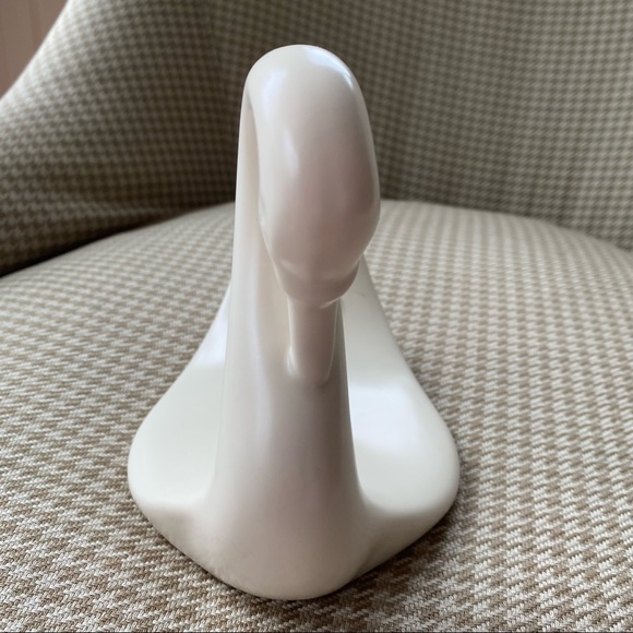 VINTAGE Pfaltzgraff for Alquetta USA swan hand towel holder tea rose pattern - Picture 4 of 7